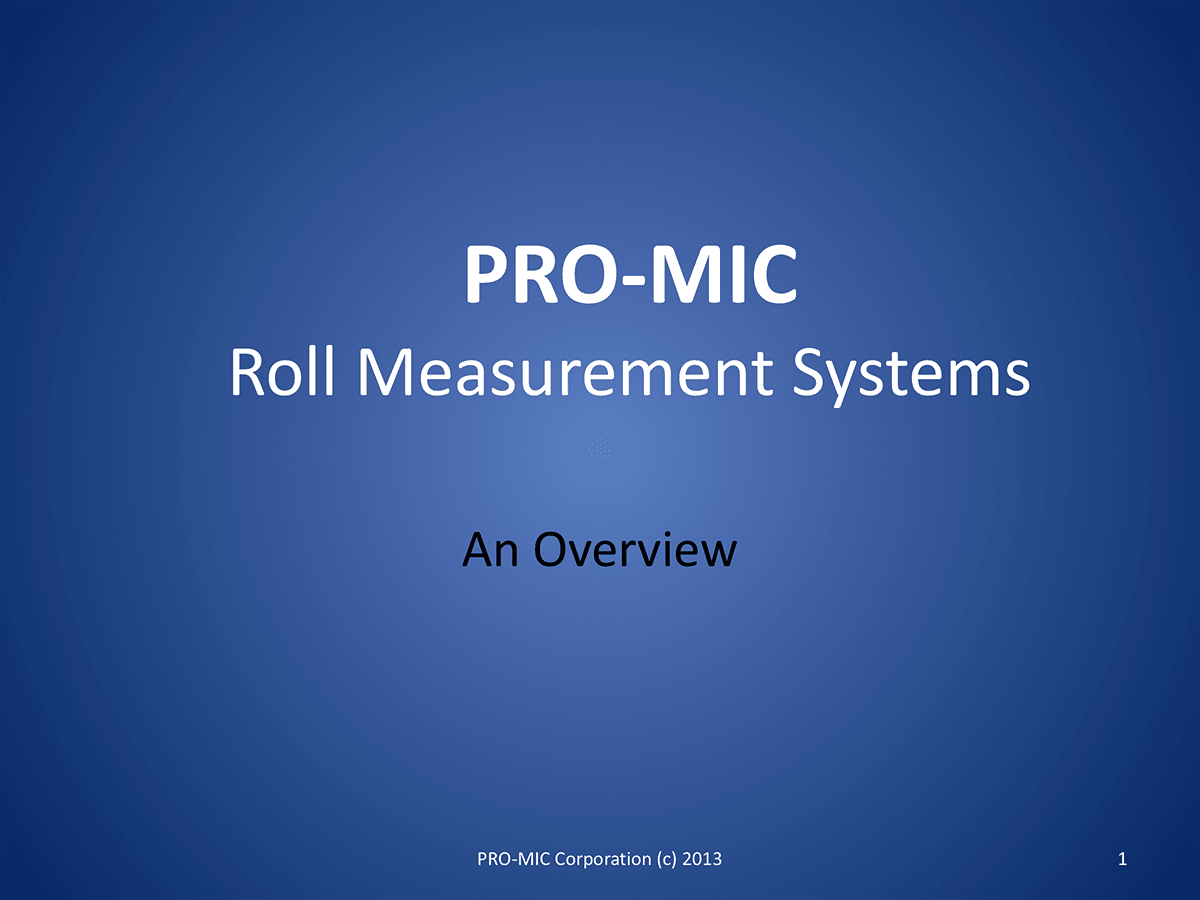 Measurement Systems Overview thumbnail